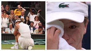 Emocjonalny finał Wimbledonu. Przełamała się i popłakała.