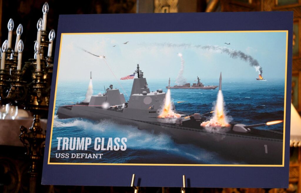 Oto przeredagowane propozycje tytułu: 1. **Pancerniki w arsenale Trumpa – czy USA potrzebują dziś „złotych” okrętów? Groźny scenariusz rodem z najczarniejszych snów generałów** 2. **Amerykańskie pancerniki według Trumpa: po co USA „złote” okręty? Przerażająca wizja dla wojskowych** 3. **Trump i „złote” pancerniki – czy Stany Zjednoczone znów potrzebują pływających fortec? Niepokojąca wizja dowódców** 4. **„Złote” okręty Trumpa: czy powrót pancerników jest groźbą dla amerykańskich dowódców?** 5. **Nowe „złote” bronie Trumpa – czy USA powinny przywrócić pancerniki? Koszmarny scenariusz wojskowych** Jeśli zależy Ci na konkretnych aspektach unikalności, daj znać!